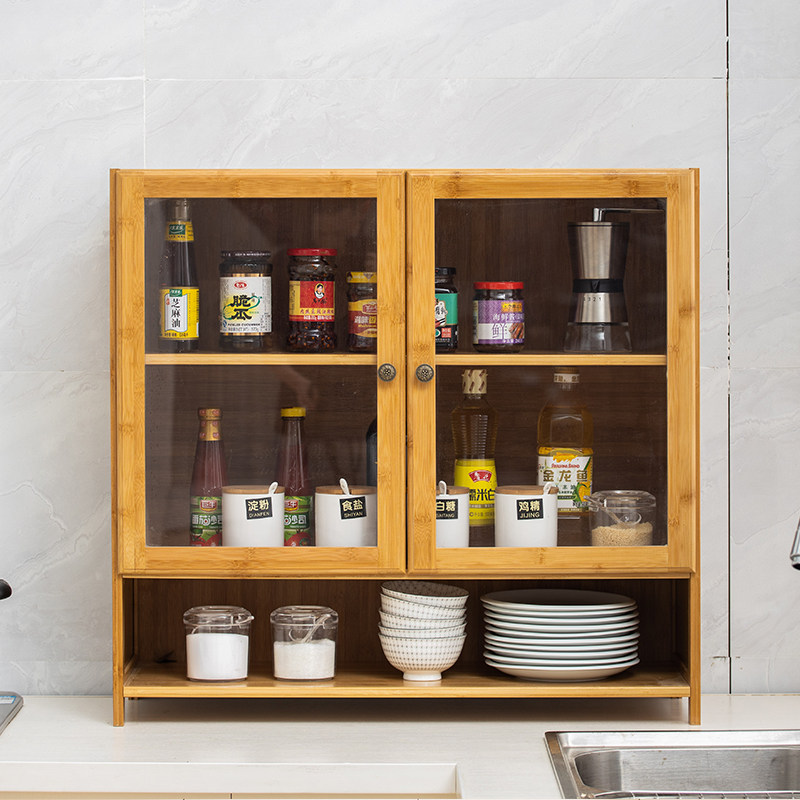 厨房小型柜子调味调味品品置物柜微波炉柜菜柜储物柜餐边柜