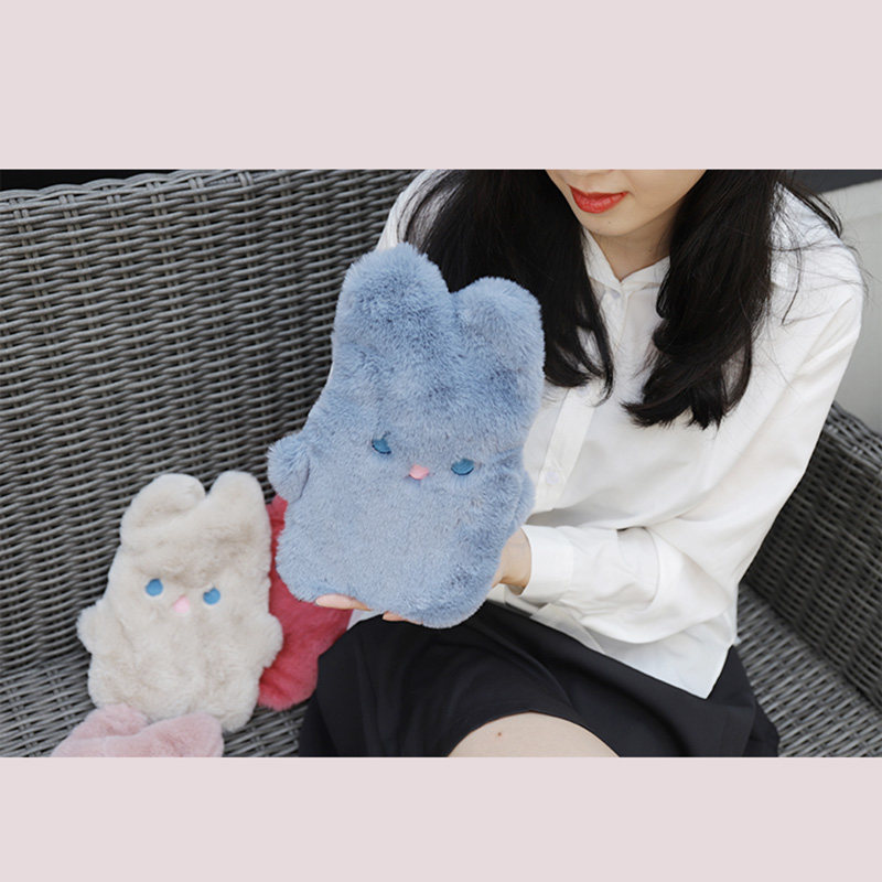 thegreenparty 热水袋注水式防爆暖水袋暖宝可爱毛绒卡通暖手宝女