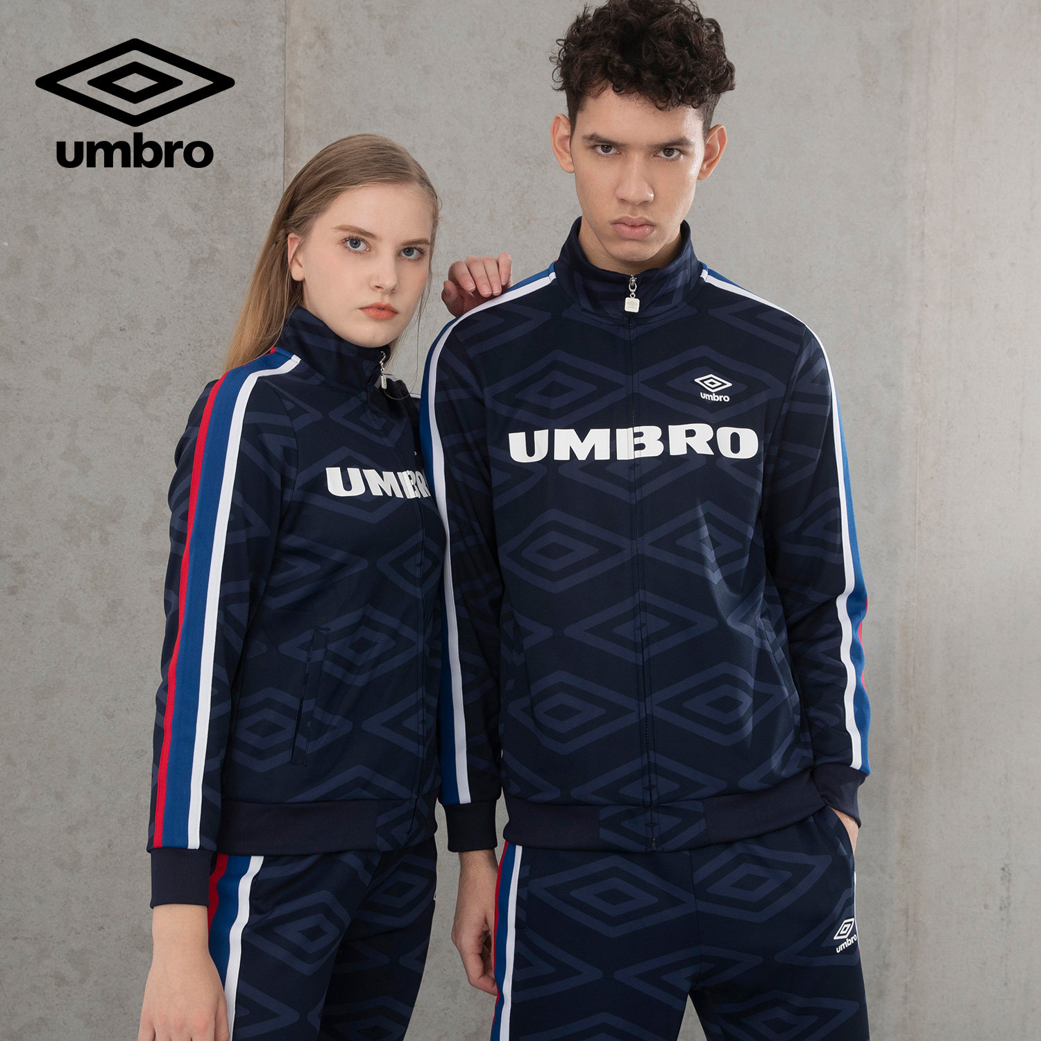 卫衣umbro茵宝2020年秋季情侣男装运动休闲开衫运动卫衣