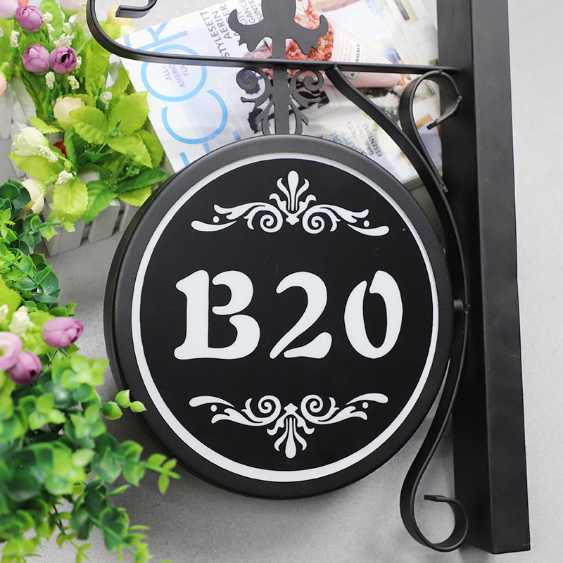 ktv新款包厢发光高端酒店led带灯房间门牌号标志牌