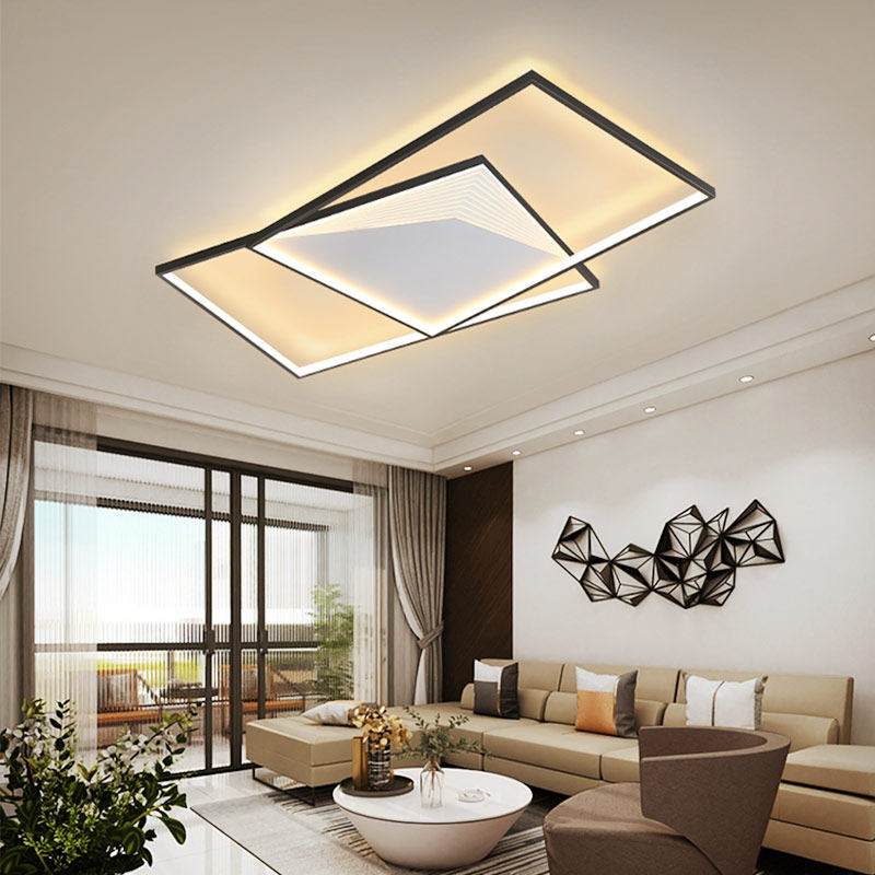 客厅2021年新款轻奢高档灯具简约现代大气超薄客厅吸顶灯