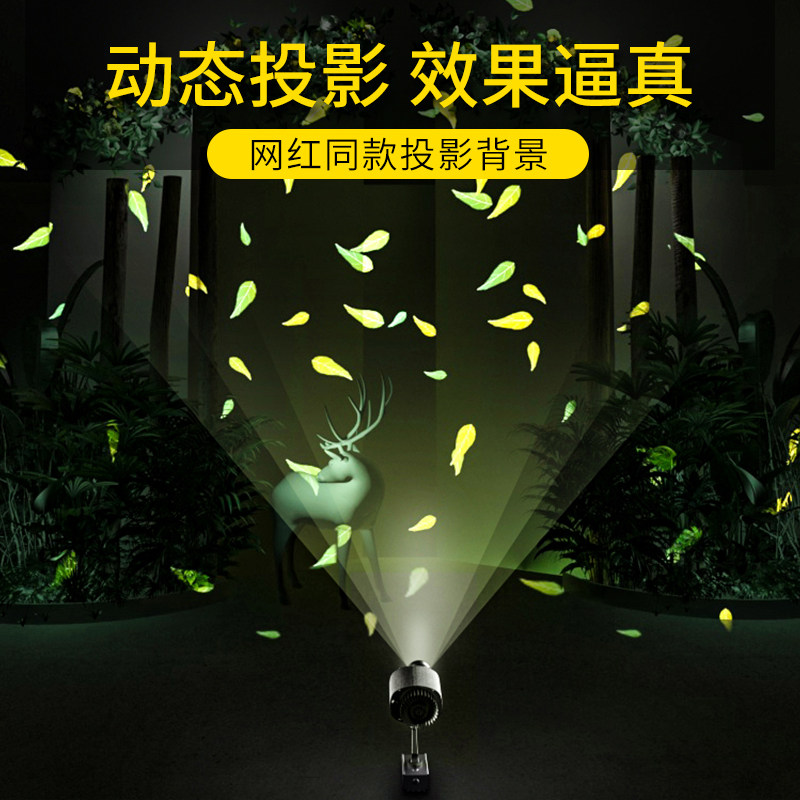 动态投影灯鱼气氛渲染门头室内墙面地面户外彩色图案led防水射灯