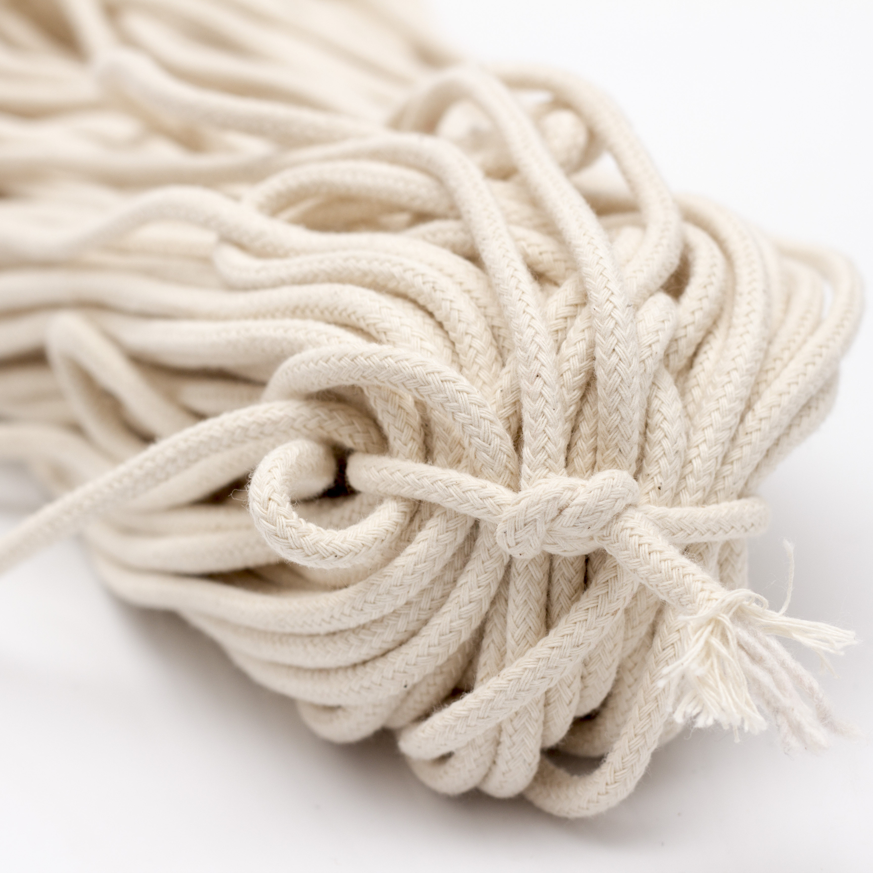 绳子包邮棉捆绑夹心绳本白色滚牙纯棉线绳编织绳子