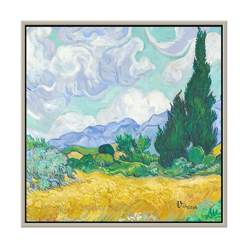 梵高世界名画油画餐厅装饰画卧室风景画单幅客厅壁画工艺画