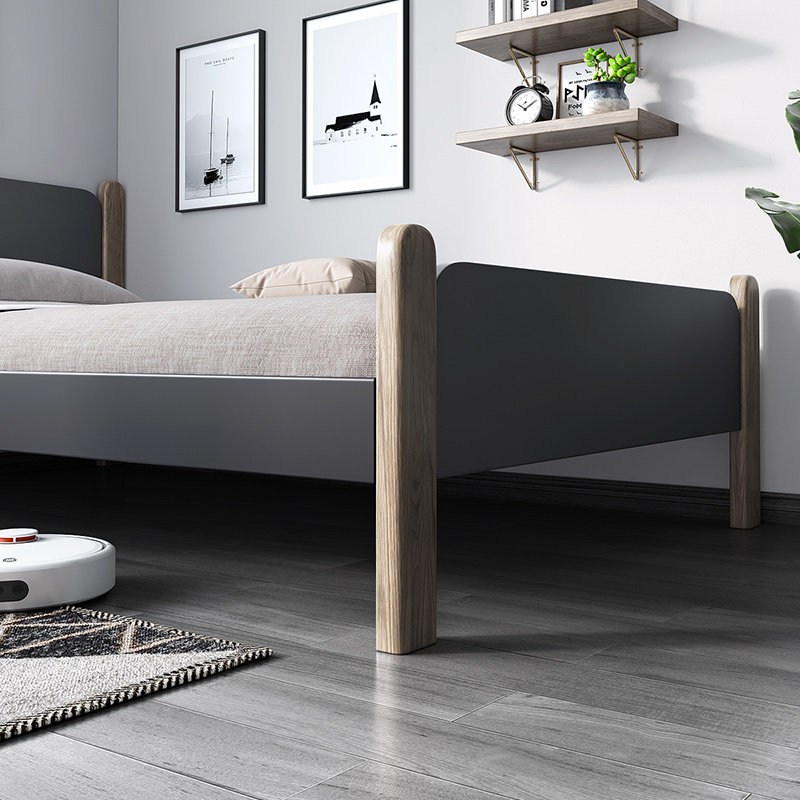 单人床12米15小户型家用简约现代儿童床公寓床出租房床实木床腿