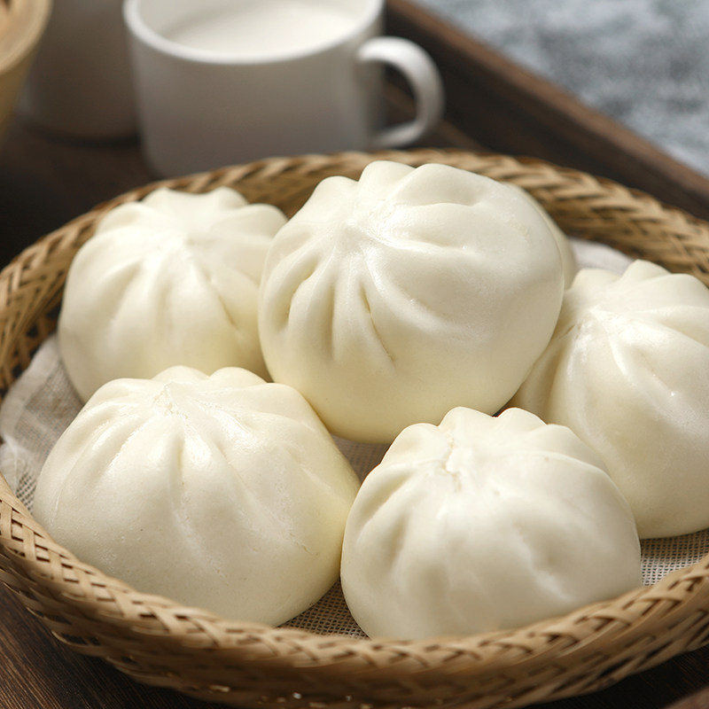叉烧烧包广式茶楼早点早茶包点馒头530克12个装包点