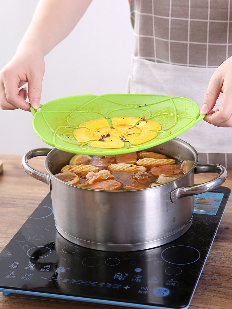 防溢食品硅胶锅盖家用耐高温防溅防漏煮粥汁水锅盖