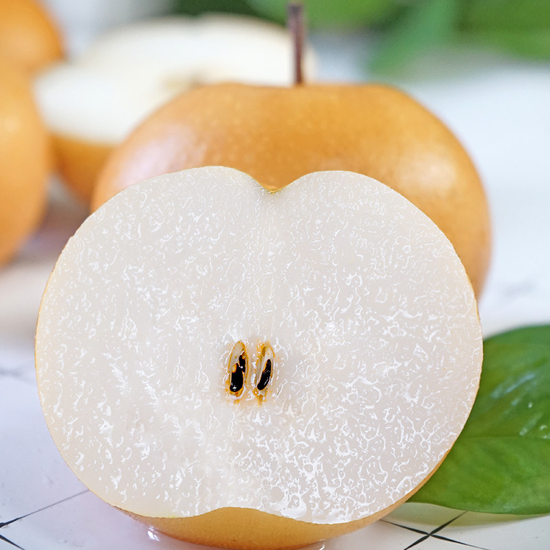 青青大地秋月梨冰糖梨山东莱阳脆甜梨子水果新鲜净重4.5斤原产地 烟台