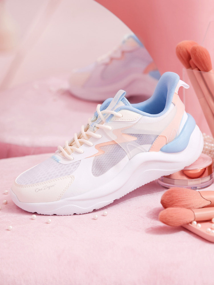 云舒361运动鞋女夏季网面透气老爹鞋