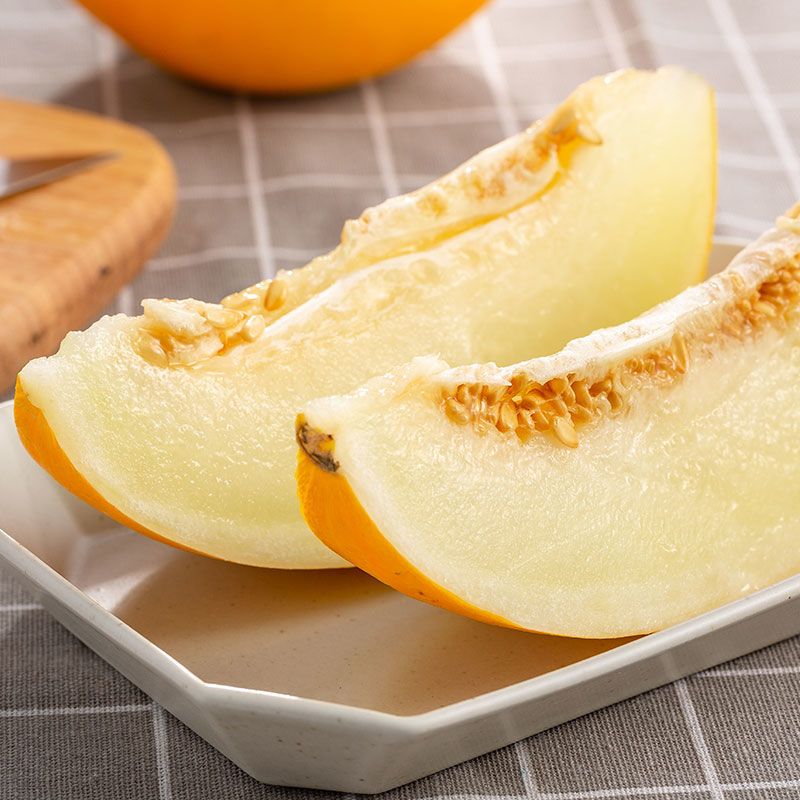 黄河蜜瓜伊丽莎白甜瓜新鲜一箱箱包邮大黄皮哈密瓜哈密瓜