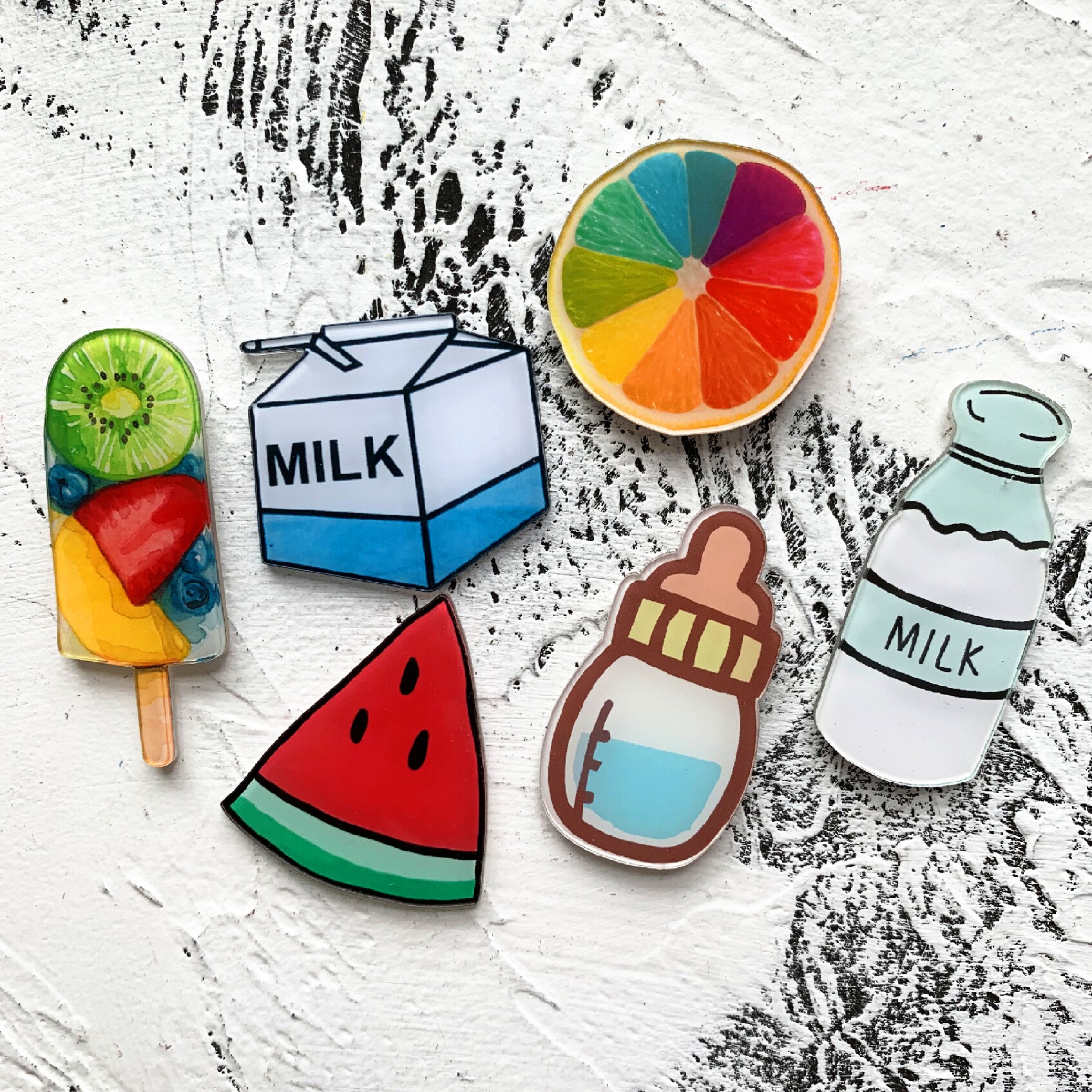 西瓜冰箱贴纸磁贴卡通可爱爱吸铁石水果创意冰箱磁性贴