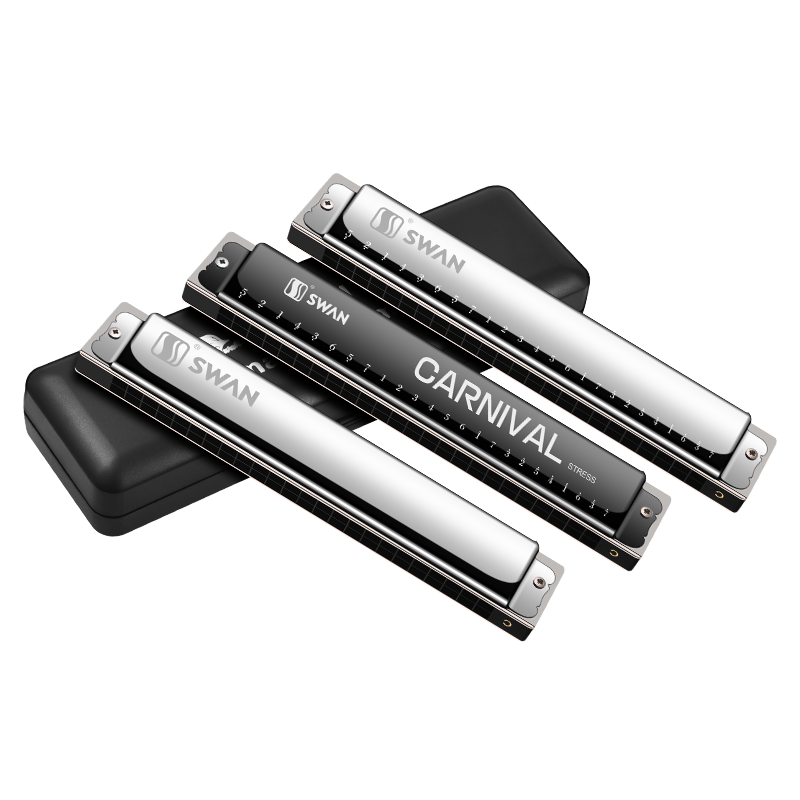 swan天鹅高级口琴24孔复音专业演奏初学者学生口琴