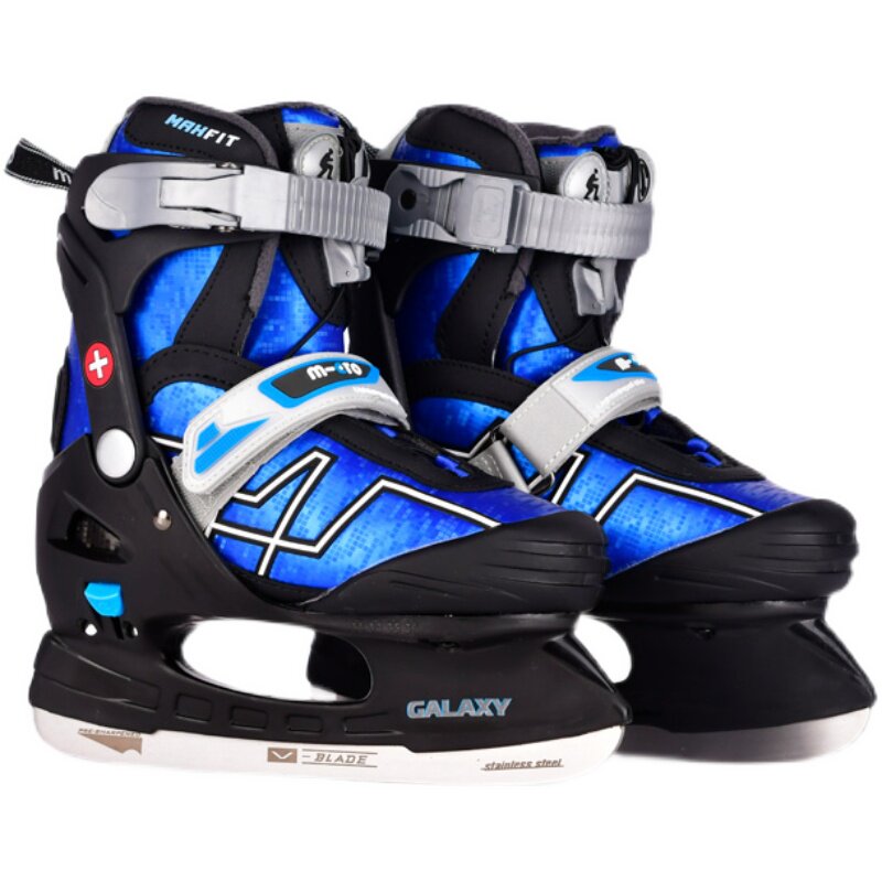 flash可调保暖球刀鞋初学者全套滑冰鞋瑞士micro迈古儿童冰刀鞋