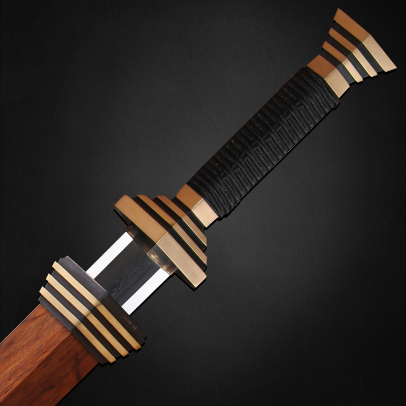 八面秦剑宝塔寒光剑龙龙泉字号宝剑手工一体刀剑