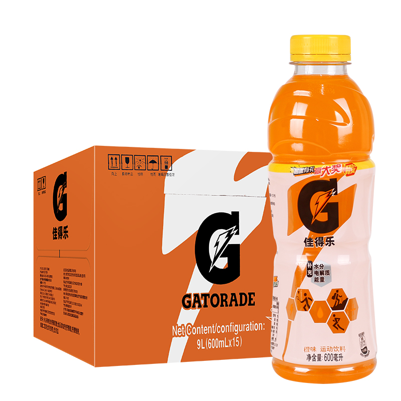 双十十一抢先先加康师傅佳得乐运动饮料600ml15瓶功能饮料饮品