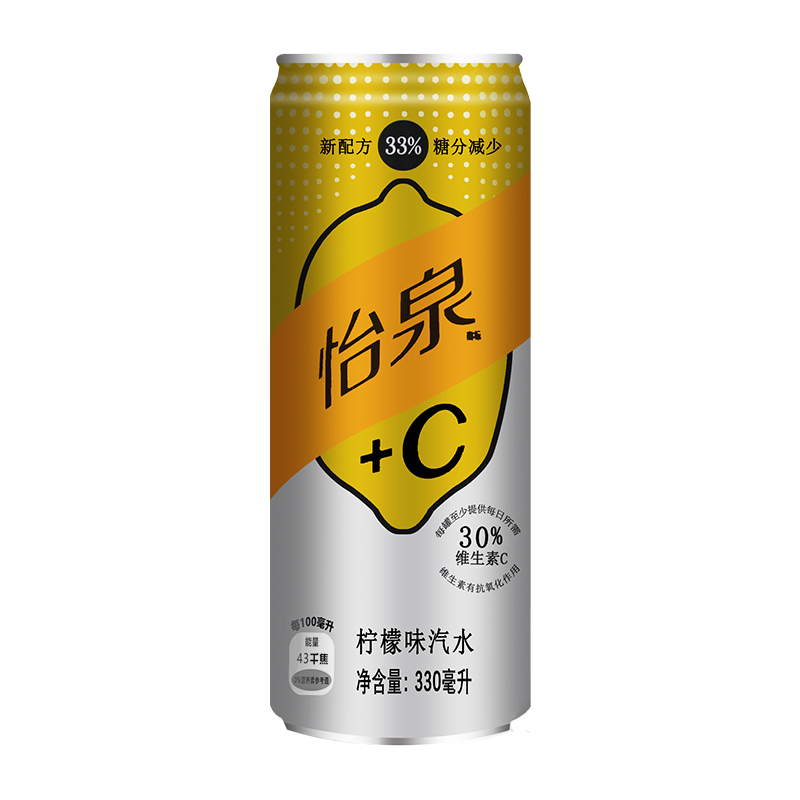 可口可乐怡泉柠檬汽水330ml8罐全国多省包邮碳酸饮料