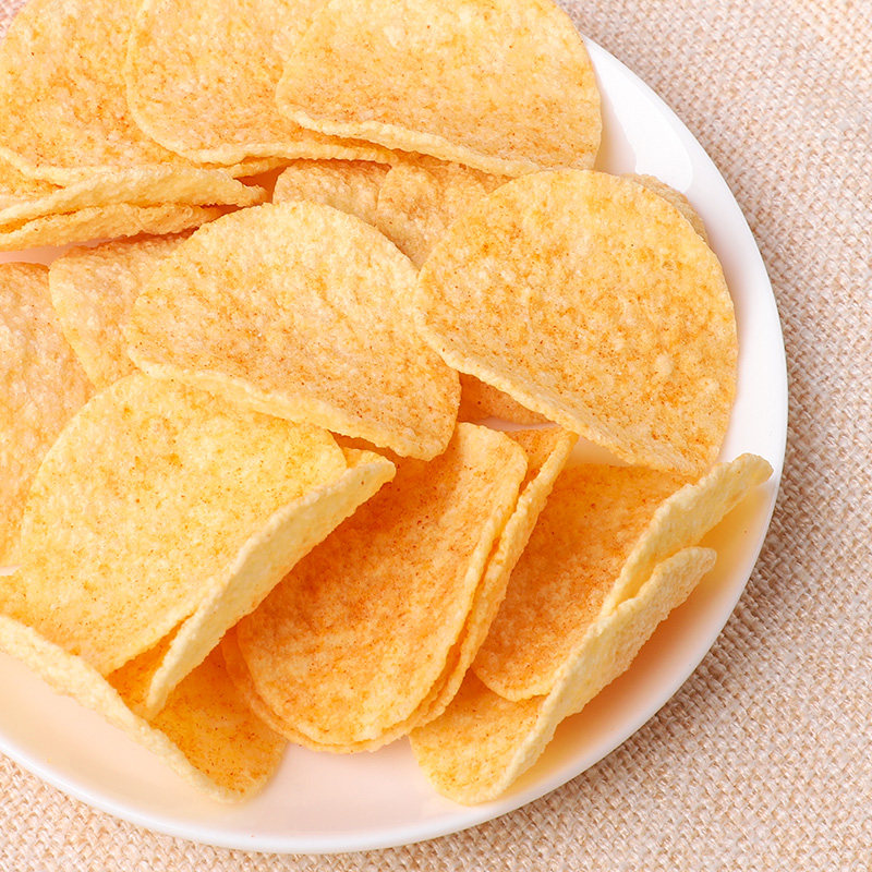 【山野里-网红薯片25gx8】薯片原味散装大家族追剧小零食年货必囤