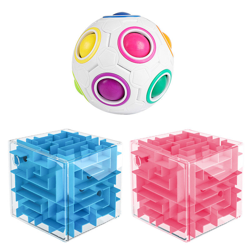 3d立体魔方迷宫走珠儿童智力开发专注注力训练迷宫类