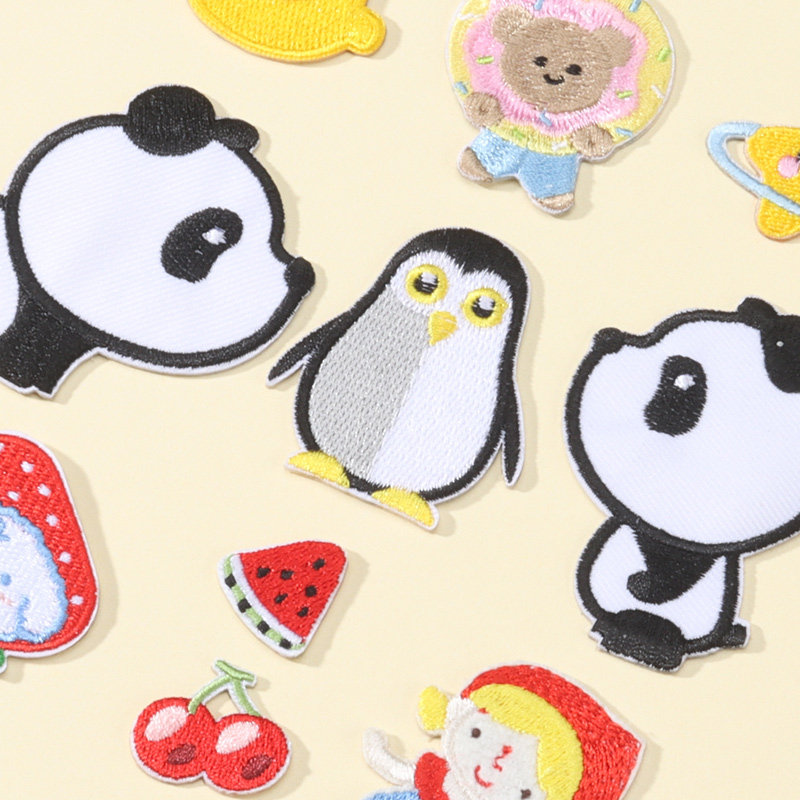 衣服可爱卡通补丁贴布刺绣羽绒服破洞贴自补衣布贴