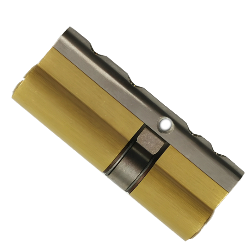 七彩防暴家用锁芯全铜打断暴力叶片防盗轨道机械门锁