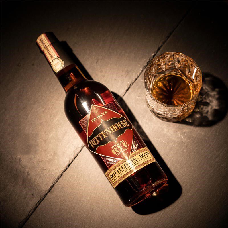 美国原装进口瑞顿黑麦威士忌rittenhouserye波本精酿正品威士忌