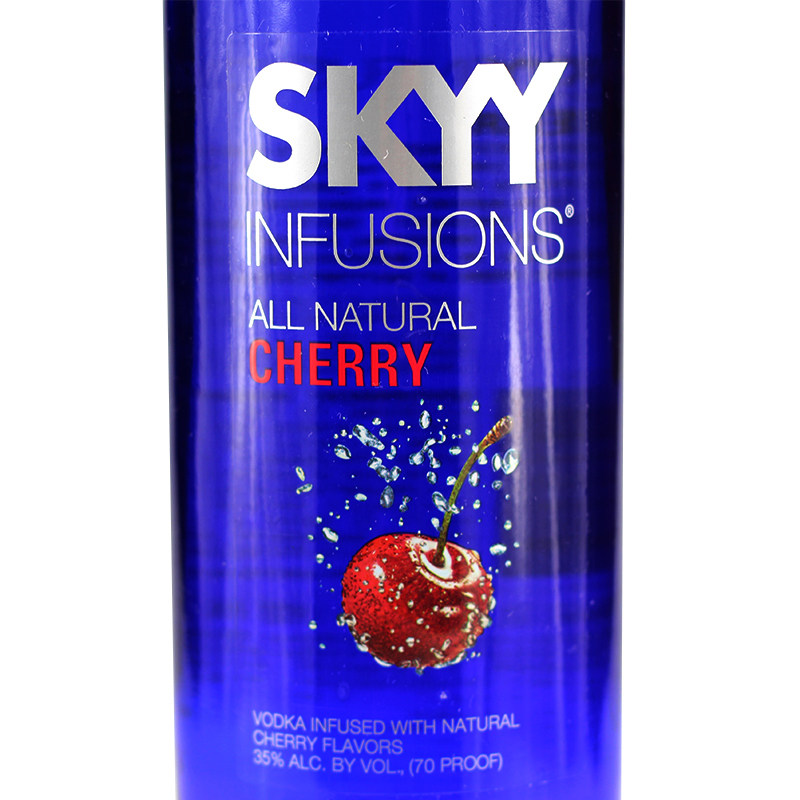 正品洋酒美国进口skyy蓝天深蓝伏特加樱桃口味伏特加