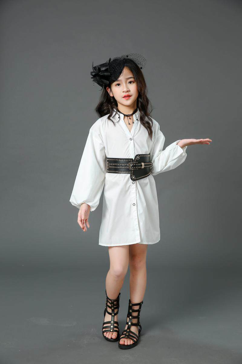 儿童走秀潮服少儿模特比赛服小女孩时尚车模唱歌儿童礼服