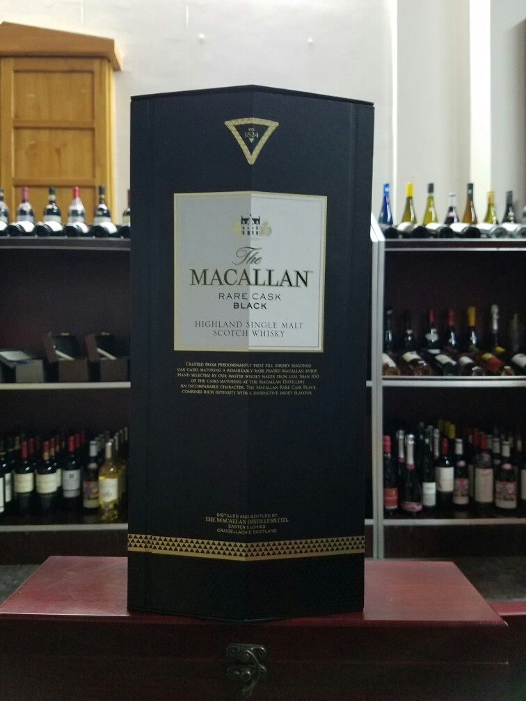 麦卡伦黑单一麦芽威士忌奢想湛黑macallanrarecask威士忌