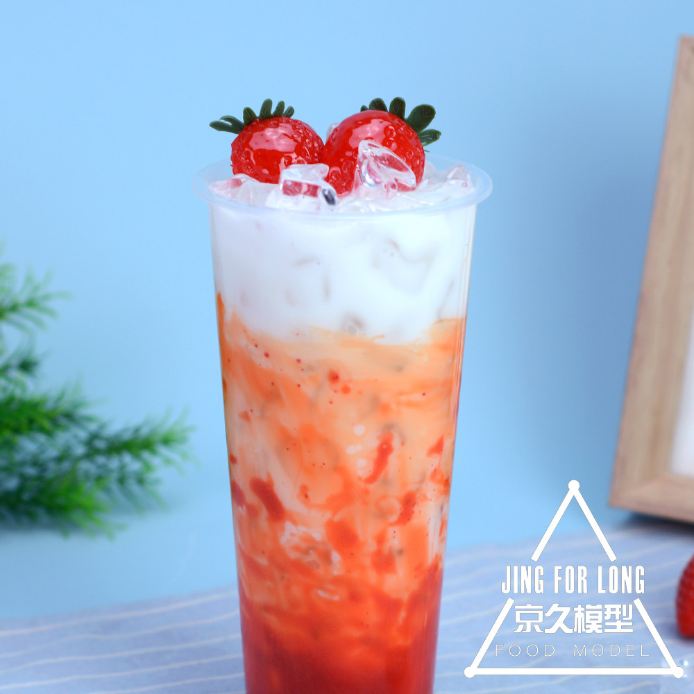 高仿真定制道具摄影橱柜样品脏脏草莓高级模型仿真水果