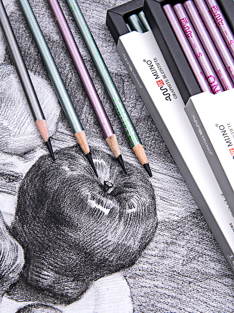 锐特炭笔奥地利mijno素描软碳笔美术专用速写铅笔铅笔