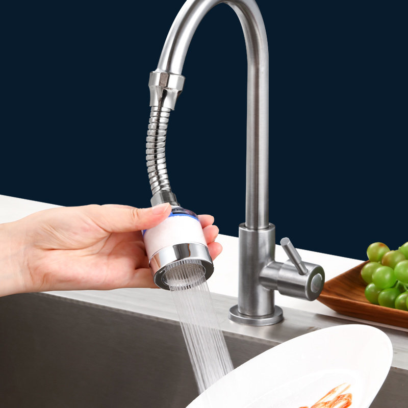 水龙头净水器家用厨房加长延伸自来水过滤器花洒防溅头滤水器