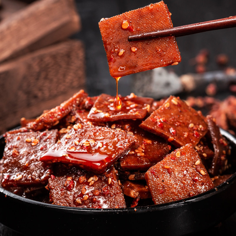 湖南特产香辣豆腐干500g自制平江酱干香干麻辣豆干辣味零食小吃