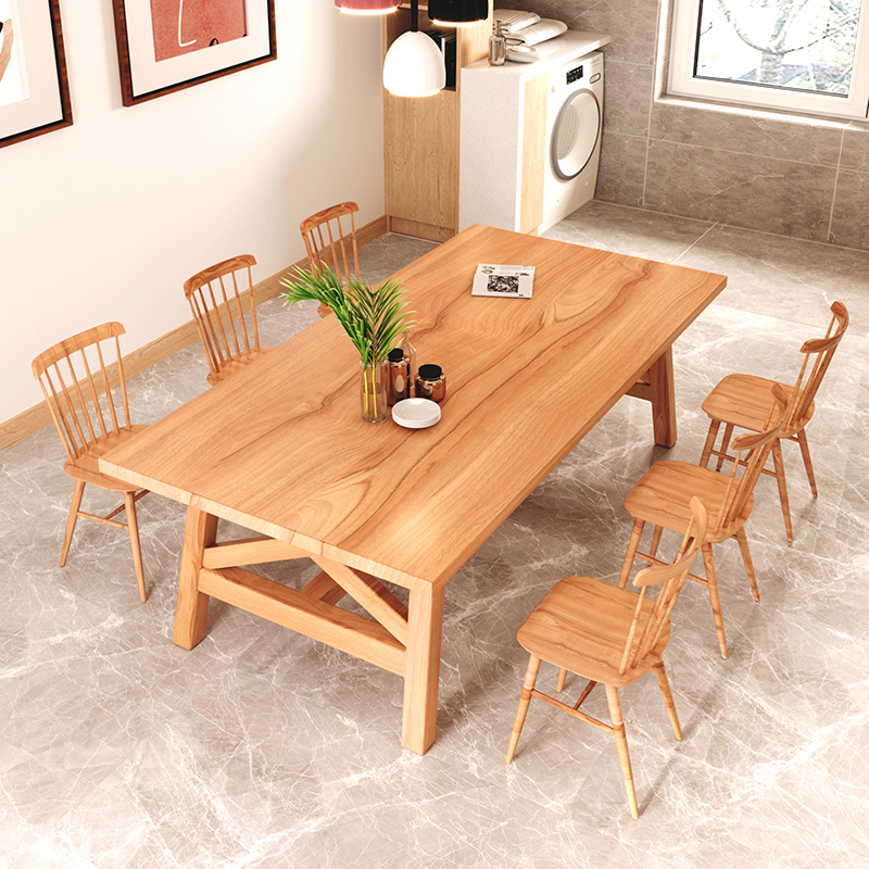 餐桌北欧家用客厅小户户型长方形吃饭现代简约轻奢餐桌