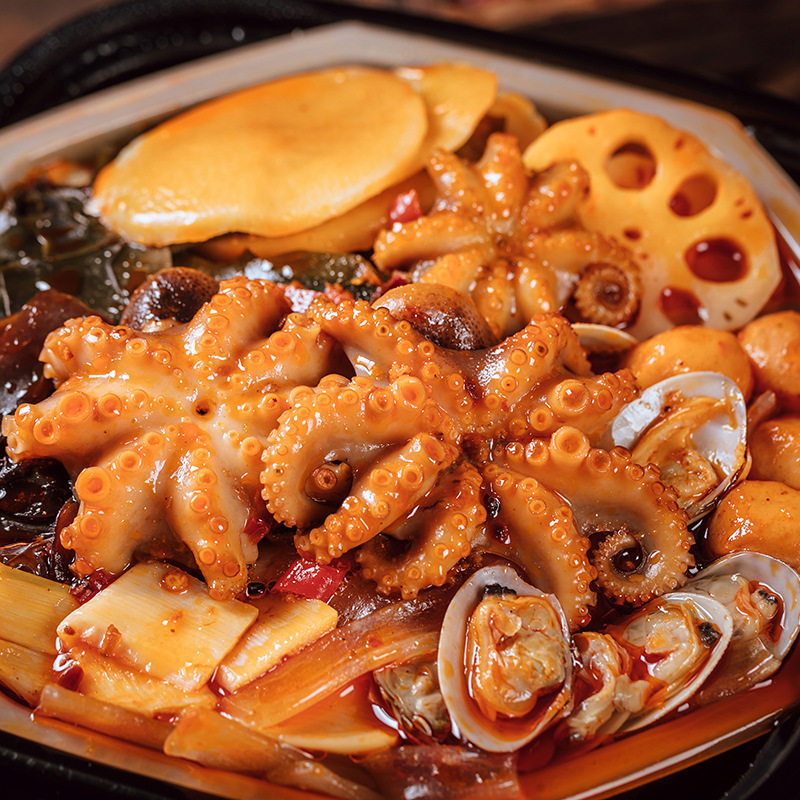 【八爪鱼海鲜锅】自热火锅速食品网红款懒人嗨锅学生方便自加热锅