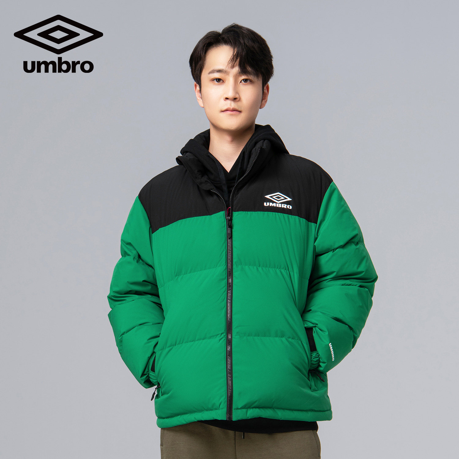 茵宝umbro秋冬新品休闲时尚保暖男女情侣羽绒服uo223ap2009运动羽绒服