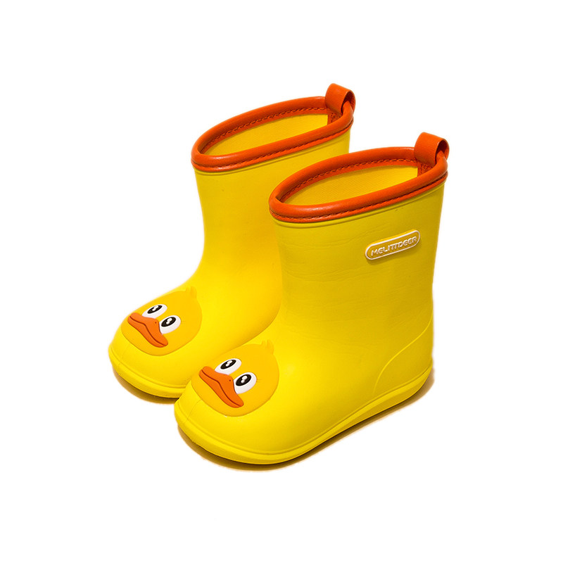 小鹿米利儿童雨鞋冬季加绒13岁女童室外防滑雨鞋