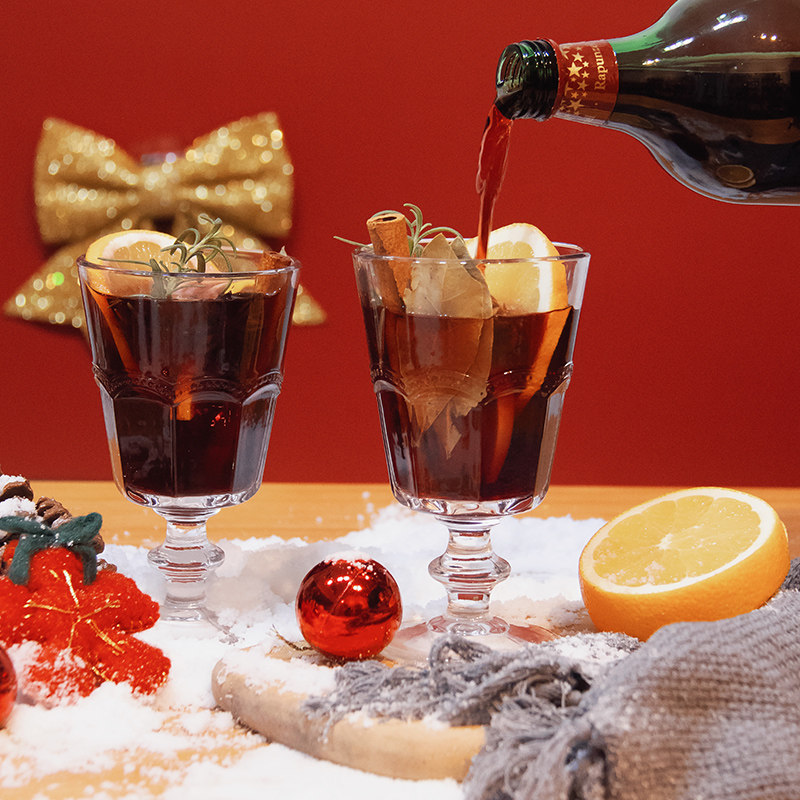 买一送四 长发公主圣诞热红酒德国原装进口晚安甜红葡萄酒 1l现货