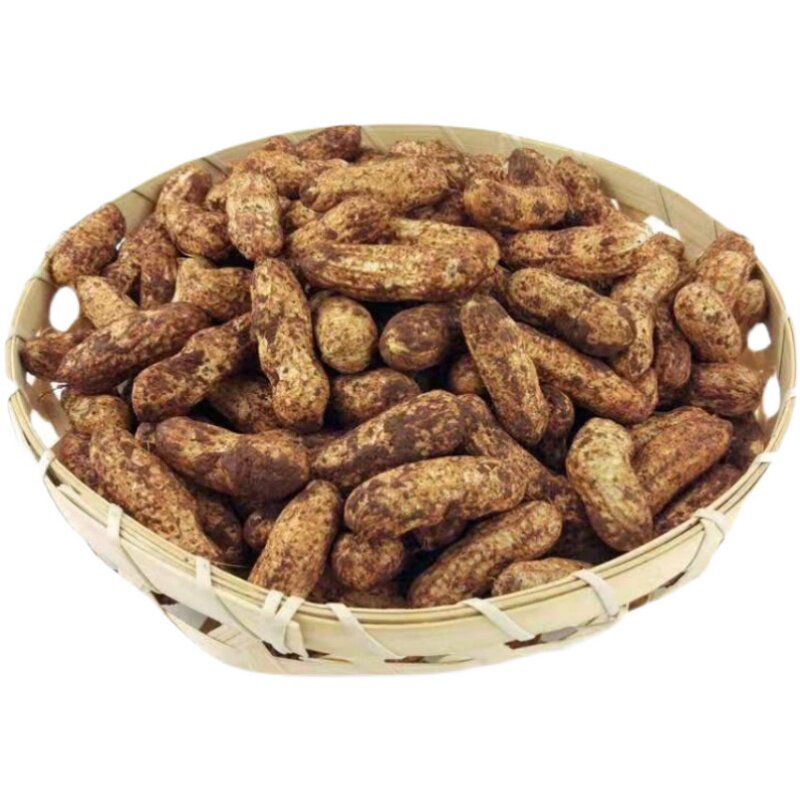 花生2022年四川新鲜带壳带泥红皮粉皮现挖水煮花生