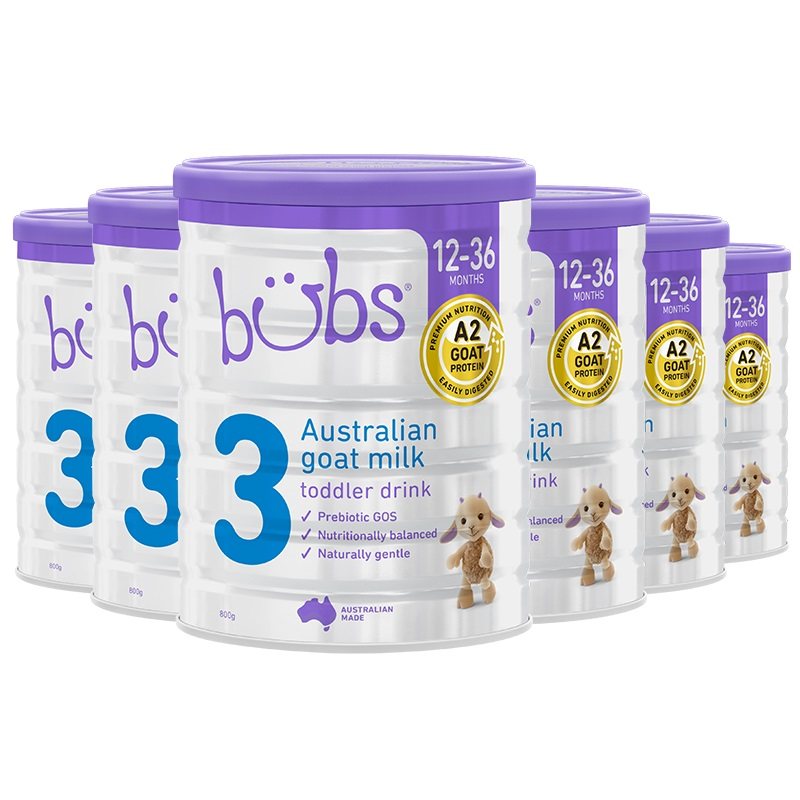 澳洲bubs婴儿羊奶粉3段6罐