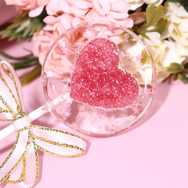 表白爱心棒棒糖情人节星空网红手工创意波板糖喜糖糖果