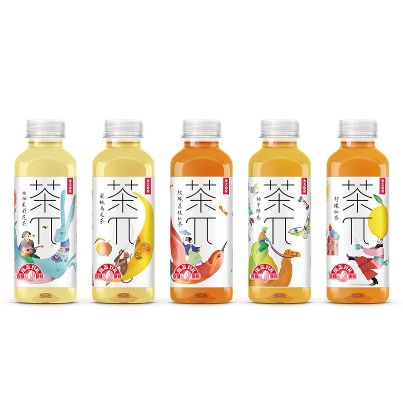 茶派农夫山泉茶兀权志龙果味饮料500ml15瓶整箱茶饮料