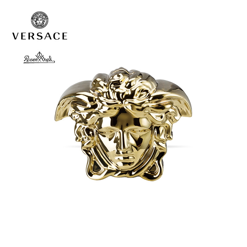 范思哲rosenthalmeetsversace创意礼品美杜莎头像陶瓷储蓄罐创意礼品