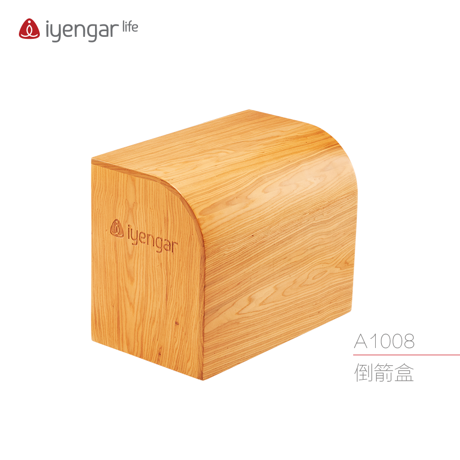 艾扬格life瑜伽辅具支撑倒箭盒圆角清漆实木精品更多瑜伽用品