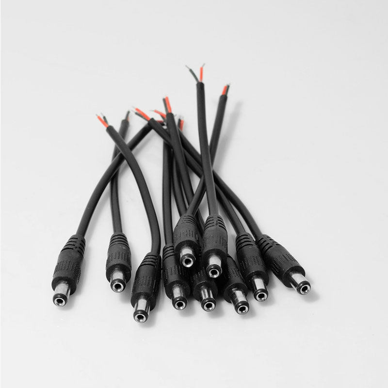 热卖led适配器12v专用dc带线公母连接头电源灯具配件