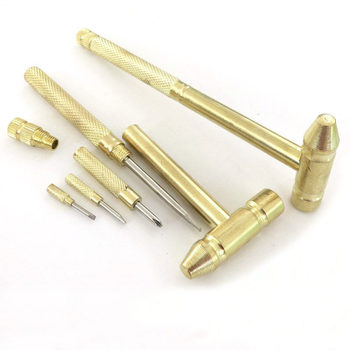 New 6 in 1 Micro Mini Multifunction Multi Brass Hammer 3 kin