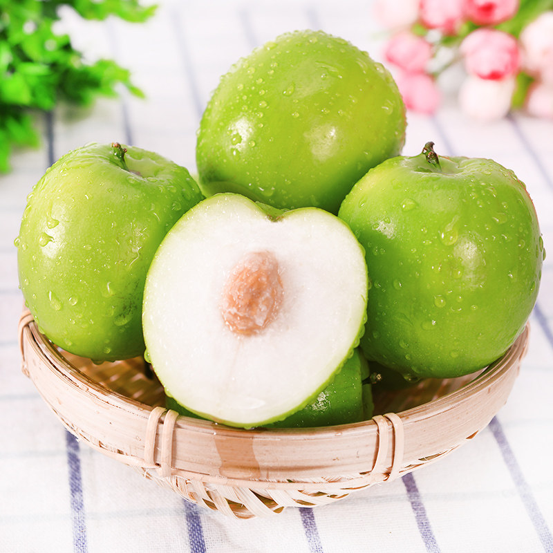 台湾牛奶脆蜜枣青枣5斤新鲜水果应当季甜脆奶油大青枣贵妃枣包邮