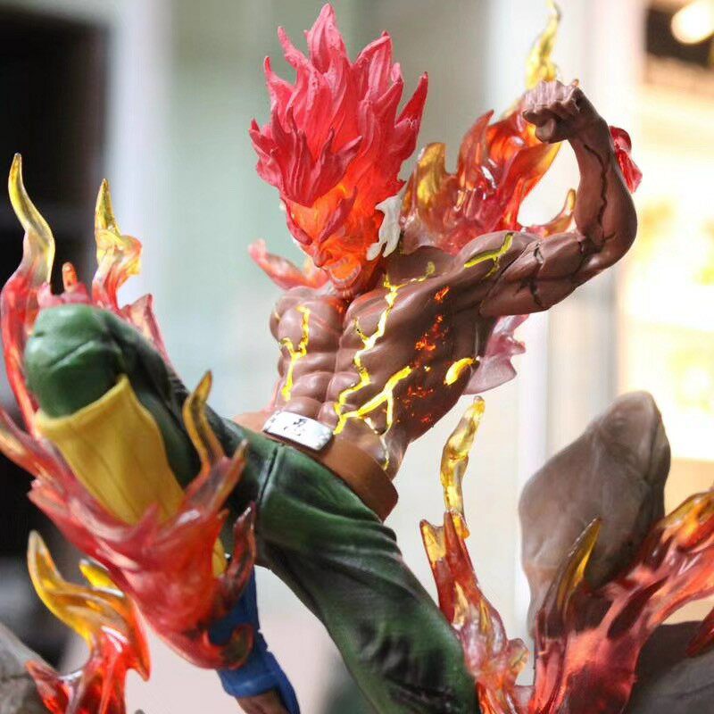 火影忍者gk迈特凯八门遁甲jz夜凯手办可亮灯模型大型超大摆件限量