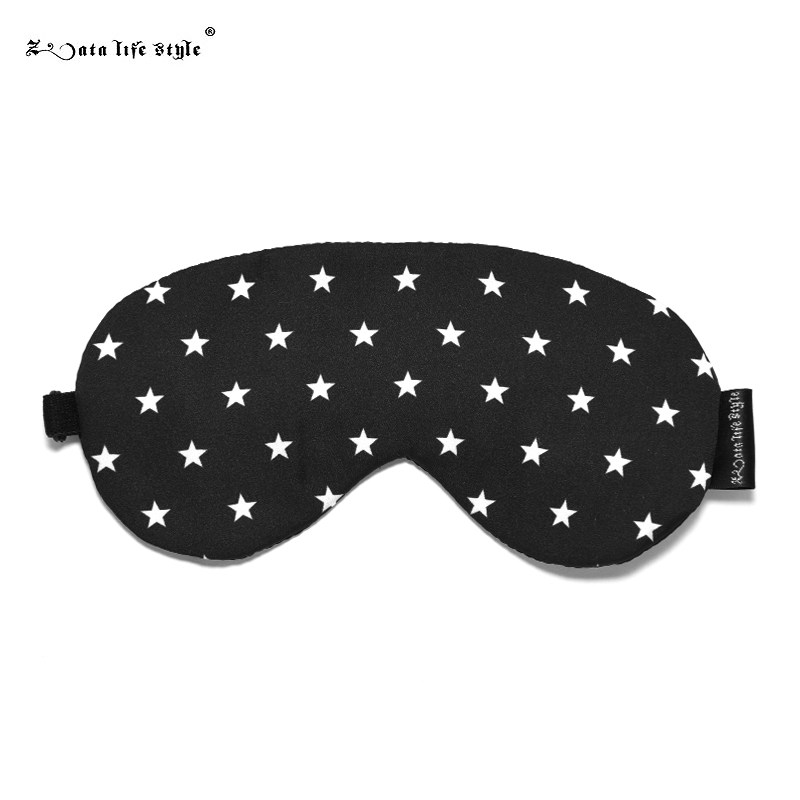 泽塔体系潮牌ins十字架骷髅真丝个性眼罩黑色遮光眼罩