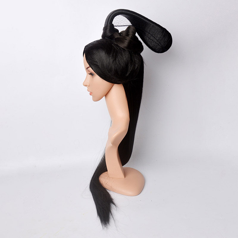 汉代假发秦代芈月战国造型发片发发髻长直头套整顶假发