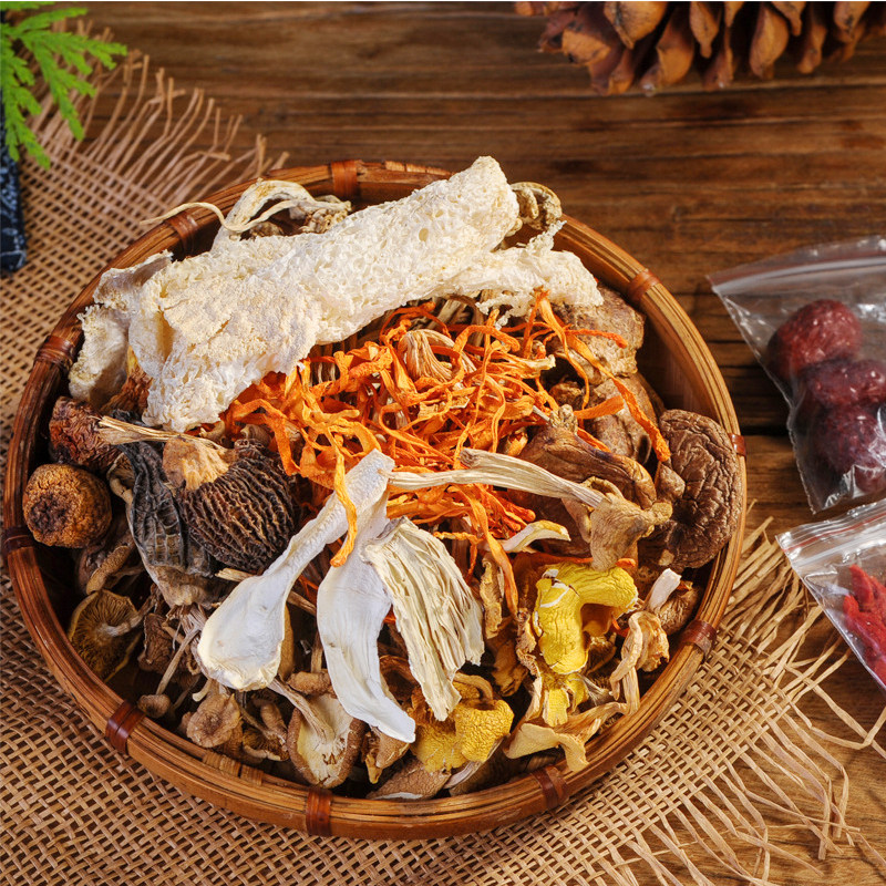 云南特产七彩菌汤包干货煲汤食材八珍菌菇汤包野生菌煲汤料菌菇包